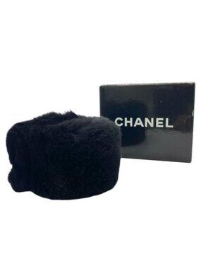 Chanel Rabbit Fur Bracelet Bangle Wristband Accessories Small